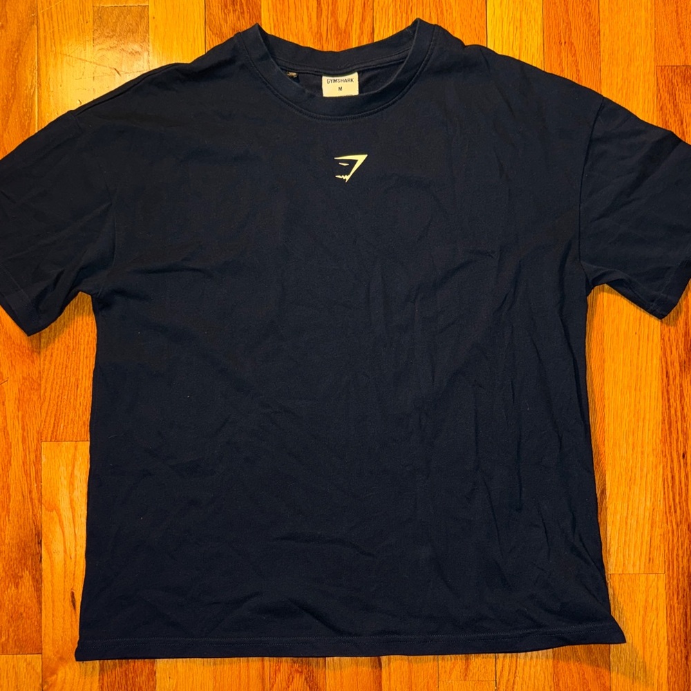 Gymshark Women’s Dark Blue Tee with Logo